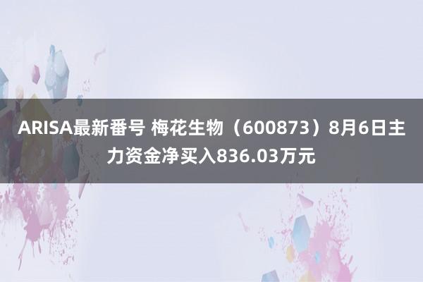 ARISA最新番号 梅花生物（600873）8月6日主力资金净买入836.03万元