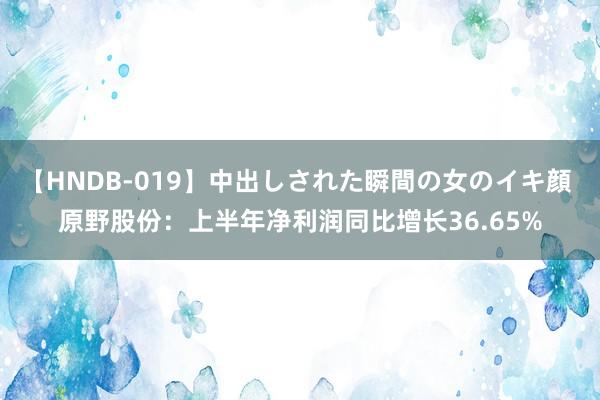 【HNDB-019】中出しされた瞬間の女のイキ顔 原野股份：上半年净利润同比增长36.65%